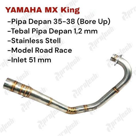 Jual Header Leher Pipa Knalpot Yamaha Mx King New Vva Model