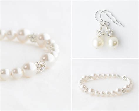 Pearl Bridesmaid Jewelry Set Of 6 Bridesmaid T Set Of 6 Sarina