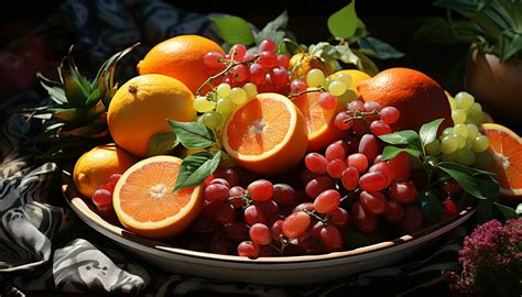 Freshness Of Nature Bounty Vibrant Citrus Fruits Healthy Eating