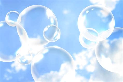 Free Vector Clean Soap Bubbles