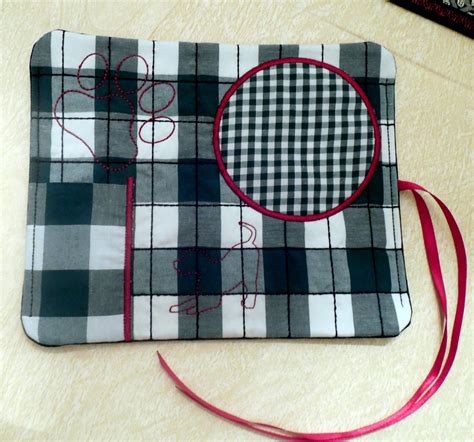 Mug Rug With Pocket And Ribbon Tie ITH In The Hoop Project Digital