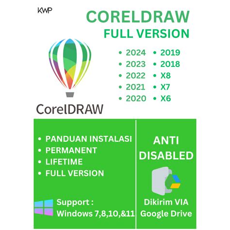 Jual CorelDraw Full Version Graphics Suite 2024 2023 2022 2021 2020