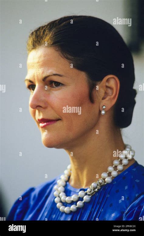 Queen Silvia Of Sweden Portrait Stock Photo Alamy