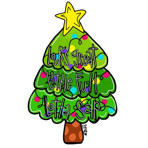 Christmas Tree Door Hanger Template Etsy