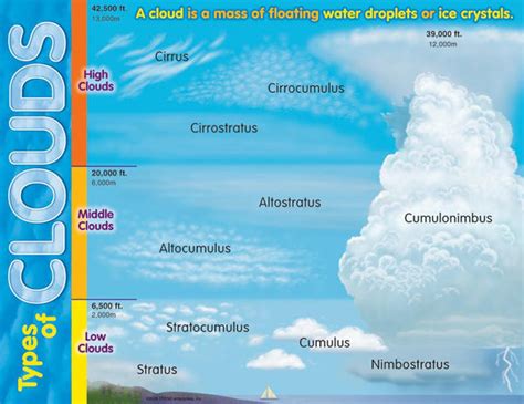 Learning Chart Types Of Clouds | T-38298 – SupplyMe