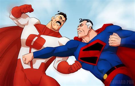 Omni-Man vs Superman | Invincible comic, Superman art, Superman