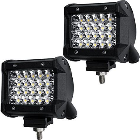 Led Pods Niking Auto 2pcs 4 Inch 144w Led Light Bar Quad Row Spot Beam