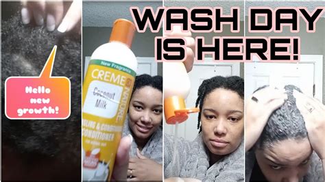 My Realistic Wash Day Routine On 4c Hair After 1 Month Protective Style Washday Youtube