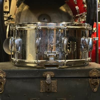 Vintage S Slingerland X Chrome Over Brass Snare Reverb