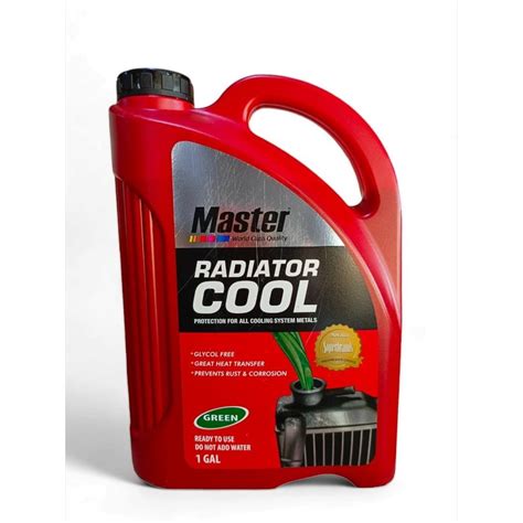 Jual Air Radiator Coolant Master Cool Green Hijau Liter Galon