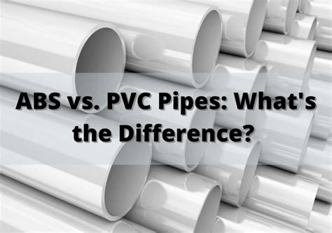 Abs Vs Pvc Pipe At Antonio Pittman Blog