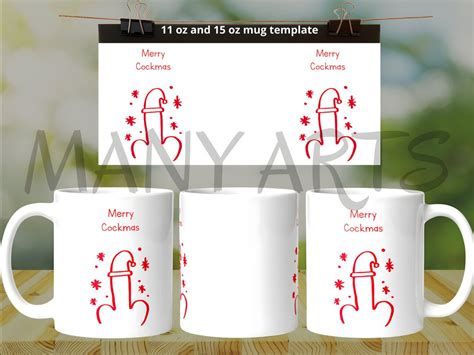 Merry Cockmas Sublimation Files Rude Christmas Mug Files Christmas Mug