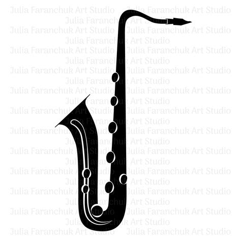 Saxophone Svg Musical Instruments Svg Saxophone Clipart Etsy