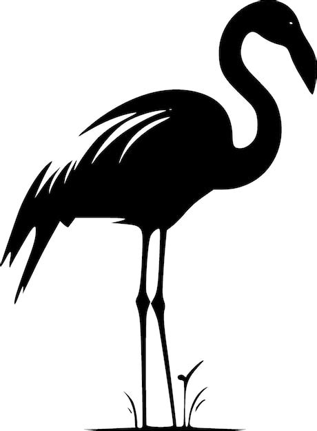 Ilustraci N Vectorial De La Silueta Minimalista Y Simple De Flamingo