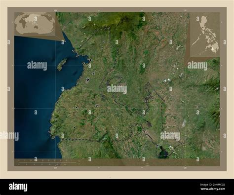 Maguindanao Province Of Philippines High Resolution Satellite Map Locations Of Major Cities