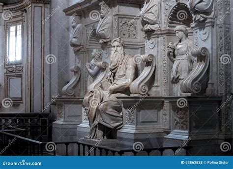 Moses with horns. stock image. Image of horns, rome, moses - 93863853