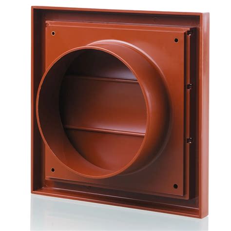 Blauberg Plastic Gravity Shutter 150mm Terracotta Decor 185x185 150g Terracotta At Tew Electrical