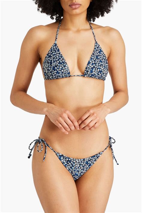 MATTEAU The String Floral Print Low Rise Bikini Briefs THE OUTNET