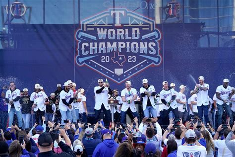 Texas Rangers and their fans celebrate World Series title with parade ...