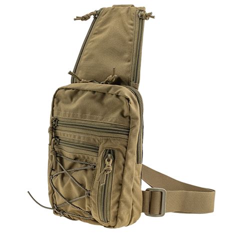 Tactical Bag Shoulder Chest Pack With Sling For Concealed Carry Of Handgun Edc S Coyote Velmet