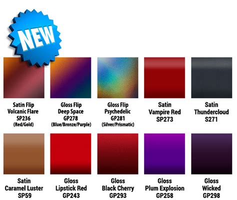 3M Announces New Vinyl Wrap Flip Colors