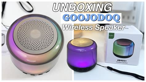 Goojodoq Rgb Bluetooth Speaker Ab With Tws Stereo Unboxing