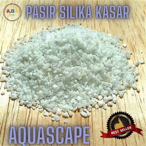 Jual Pasir Silika Silica Putih Aquascape Aquarium Kasar Size 2 500gr