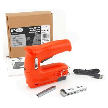 Tacwise Staple Nail Gun Kit Cordless Hobby 53 13EL 1563 Tacwise