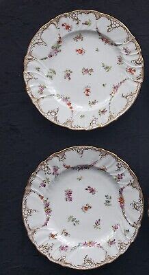 Set Of 2 Richard Klemm RK Dresden Luncheon Dessert Plates Floral Swag