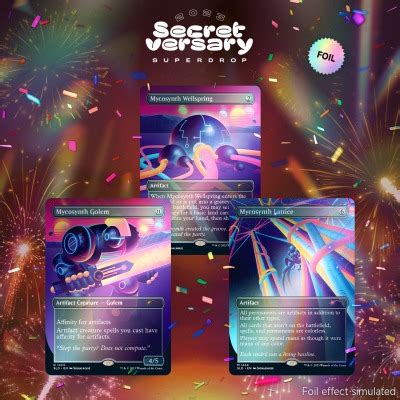 Mtg Secret Lair Secretversary Mycosynthwave Foil Edition Pre