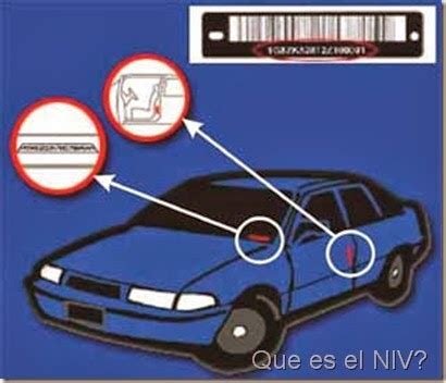 Niv Numero De Identificaci N Vehicular Que Es