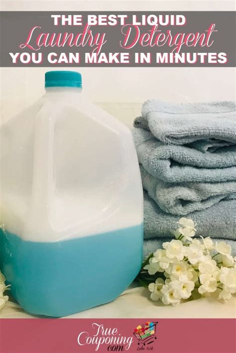 You Can Make The Best Liquid Laundry Detergent In Less Than Ten Minutes It S Easie Homemade