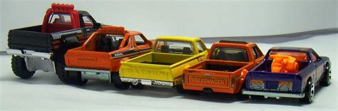 Two Lane Desktop Comparison Hot Wheels Mini Trucks