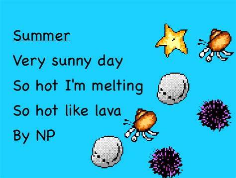 Room 16 Brainiacs Our Wonderful Summer Haiku Poems