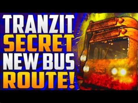 Black Ops Tranzit Zombies New Secret Bus Route Easter Egg Youtube