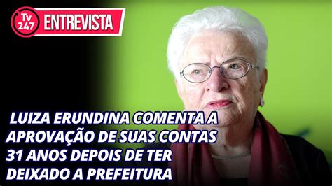 Luiza Erundina comenta a aprovação de suas contas 31 anos depois de ter