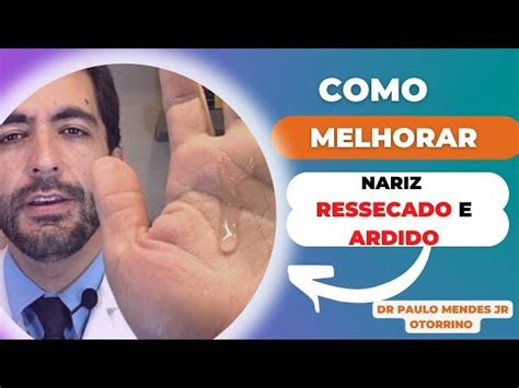 Nariz ressecado e ardido Como melhorar gel de soro fisiológico e