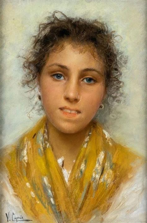 Ritratto Di Ragazza By Vincenzo Caprile 1856 1936 Nel 2024