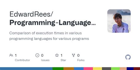 Github Edwardrees Programming Language Speed Comparison Comparison Of Execution Times In