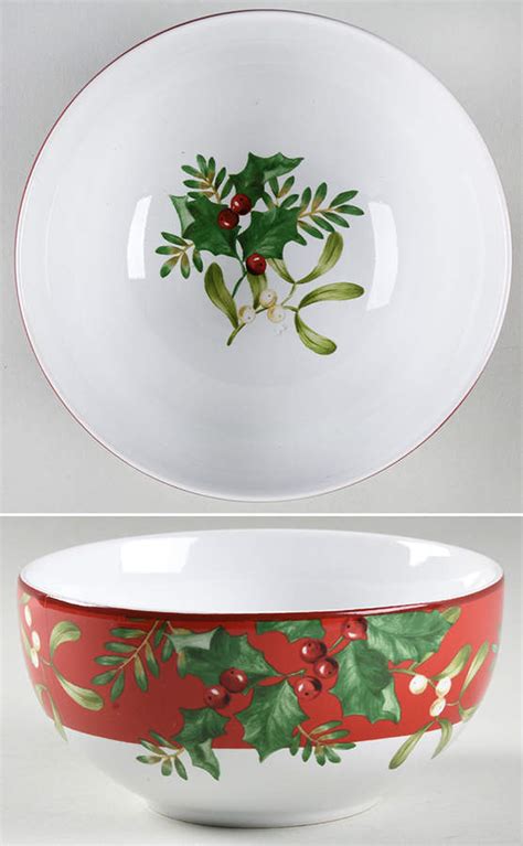 Christmas Foliage Soup Cereal Bowl By 222 Fifth PTS Replacements Ltd