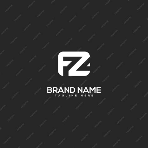 Premium Vector Alphabet Minimal Letter Fz Zf Logo Design Template Vector