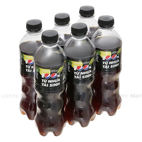 Nước Ngọt Pepsi Zero Không Calo Vị Chanh Chai 390ml x Lốc 6 Chai