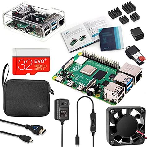 Vilros Raspberry Pi 4 2GB Kit Completo Con Caja Transparente Para