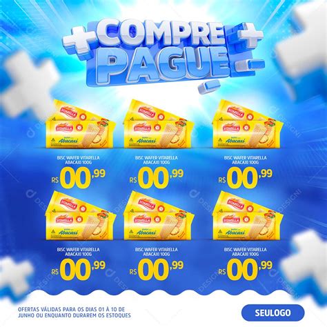 Social Media Encarte Supermercado Compre Mais Pague Menos Produtos