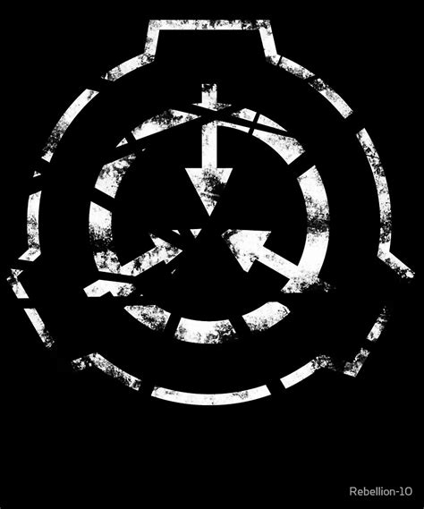 Scp Foundation Symbol Cracked By Rebellion 10 Redbubble