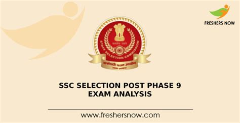 Ssc Selection Post Phase 9 Exam Analysis Shift Wise Exam Review