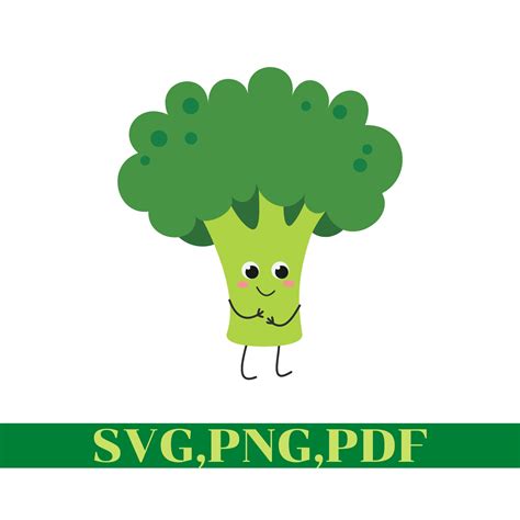 Broccoli Svg Vegan Svg Vegetable Svg Broccoli Cut File Etsy