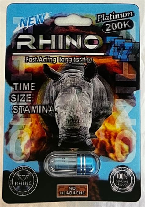 Rhino Platinum 200k 777 Male Enhancement