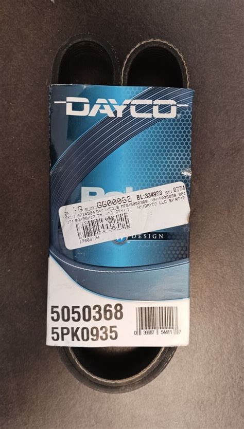 Dayco 5050368 5pk0935 Poly Rib Serpentine Belt Made In Usa Ebay