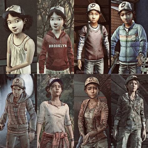 Clementine Evolution Thewalkingdeadgame